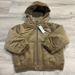 NWT Boys Sherpa Lined Jacket